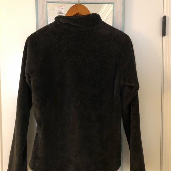 North Face 1/4 Zip brown fleece like new - Picture 2 of 3